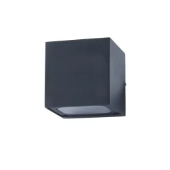 Lucande LED-udendørs væglampe Merjem, 10 cm, op/ned, IP54