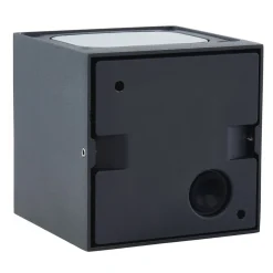 Lucande LED-udendørs væglampe Merjem, 10 cm, op/ned, IP54