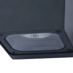 Lucande LED-udendørs væglampe Merjem, 10 cm, op/ned, IP54