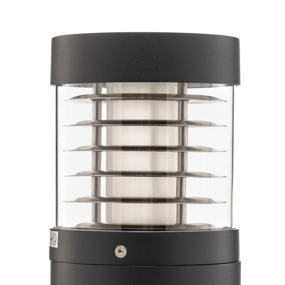 Lucande LED-vejlampe, 65 cm, antracit, metal, IP54