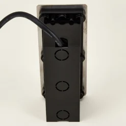 Lucande LED-vægindbygningslampe Holly, 17 cm, stål