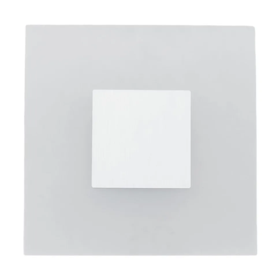 Lucande LED-væglampe Berlind, 26 cm, hvid, glas, metal