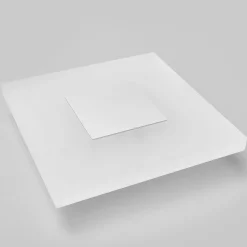 Lucande LED-væglampe Berlind, 26 cm, hvid, glas, metal