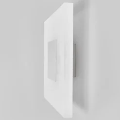 Lucande LED-væglampe Berlind, 26 cm, hvid, glas, metal