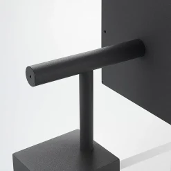Lucande LED-væglampe Cube, antracit, glas, 37 cm, IP54