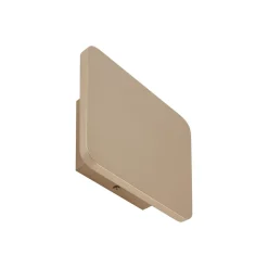 Lucande LED-væglampe Elrik, guldfarvet, 22 cm, metal