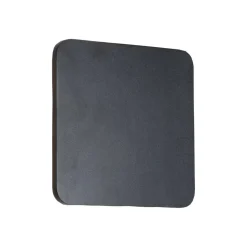 Lucande LED-væglampe Elrik, sort, 22 cm høj, metal