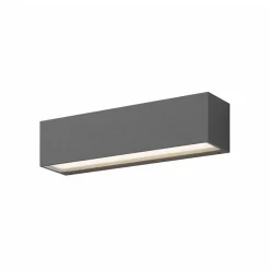 Lucande LED-væglampe Lengo, 25 cm antracit, op/ned 3000K
