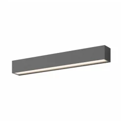 Lucande LED-væglampe Lengo, 50 cm antracit, op/ned 3000K