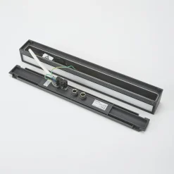Lucande LED-væglampe Lengo, 50 cm antracit, op/ned 3000K