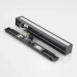 Lucande LED-væglampe Lengo, 50 cm, antracit, ned, 3.000K