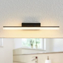 Lucande LED-væglampe Lisana, vandret, 46 cm, IP44