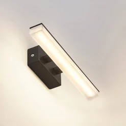 Lucande LED-væglampe Lisana, vandret, 32 cm, IP44