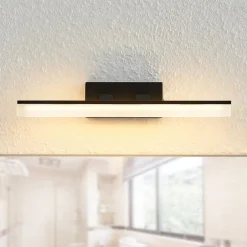 Lucande LED-væglampe Lisana, vandret, 32 cm, IP44