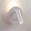 Lucande LED-væglampe Magya, hvid 2 lyskilder. rund