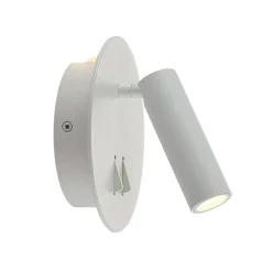 Lucande LED-væglampe Magya, hvid 2 lyskilder. rund