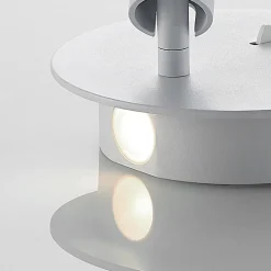 Lucande LED-væglampe Magya, hvid 2 lyskilder. rund