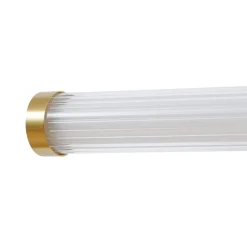 Lucande LED-væglampe Melisa, guld, 90 cm, CCT, IP44