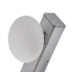 Lucande LED-væglampe til badeværelset Myrra, krom, glas, 60 cm, IP44