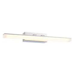 Lucande LED-væglampe til badeværelset Julie, 46 cm, krom, metal, IP44