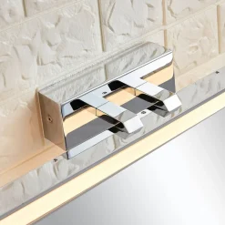 Lucande LED-væglampe til badeværelset Julie, 46 cm, krom, metal, IP44