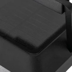 Lucande LED-væglampe Tilena, kantet, sort, aluminium