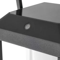 Lucande LED-væglampe Tilena, kantet, sort, aluminium
