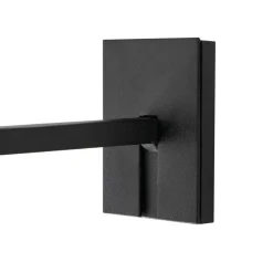 Lucande LED-væglampe Tilena, kantet, sort, aluminium