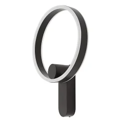 Lucande LED-væglampe Yekta, direkte, sort, dæmpbar