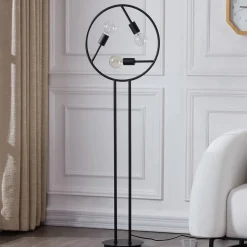 Lucande Linnard gulvlampe af jern, 3 lyskilder