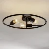 Lucande Linnard loftlampe af stål, 3 lyskilder