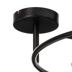 Lucande Linnard loftlampe af stål, 3 lyskilder