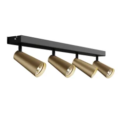 Lucande loftlampe Angelina, 4 lyskilder, messing/guld