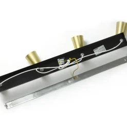 Lucande loftlampe Angelina, 4 lyskilder, messing/guld