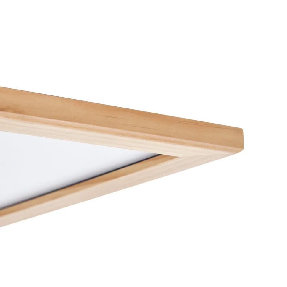 Lucande loftlampe Joren, 42 cm, træ, CCT, fjernbetjening