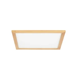Lucande loftlampe Joren, 52 cm, træ, CCT, fjernbetjening
