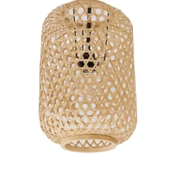 Lucande loftlampe Jorick, 3 lyskilder, længde 104,5 cm, bambus