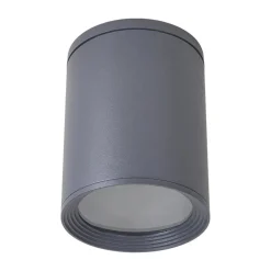 Lucande loftspot Minna, antracit, 14 cm, IP54, E27