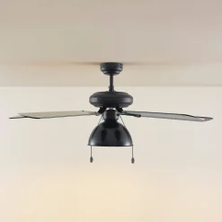 Lucande loftventilator med lys Shamoian, støjsvag, Ø 130 cm