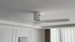 Lucande loftventilator Vindur, hvid, DC, støjsvag, Ø 132 cm