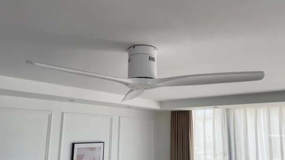 Lucande loftventilator Vindur, hvid, DC, støjsvag, Ø 132 cm