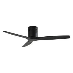 Lucande loftventilator Vindur, sort, DC, støjsvag, 132 cm