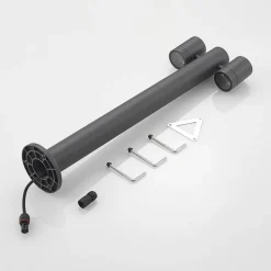 Lucande Maloney pullert, 2 lyskilder, 75 cm, antracit