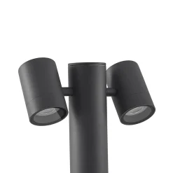 Lucande Maloney sokkellampe, 50 cm, antracit, IP54