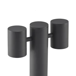 Lucande Maloney sokkellampe, 50 cm, antracit, IP54