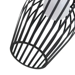 Lucande Marrin udendørs hængelampe, sort, metal, Ø 31 cm