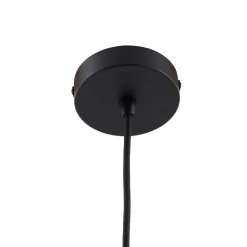 Lucande Marrin udendørs hængelampe, sort, metal, Ø 31 cm