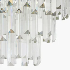Lucande Miraia loftlampe i krystal, guld
