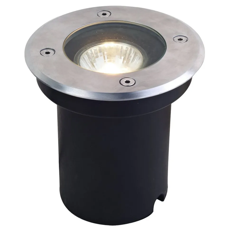 Lucande nedgravningslampe Ava, Ø 12 cm, rund, IP67, GU10