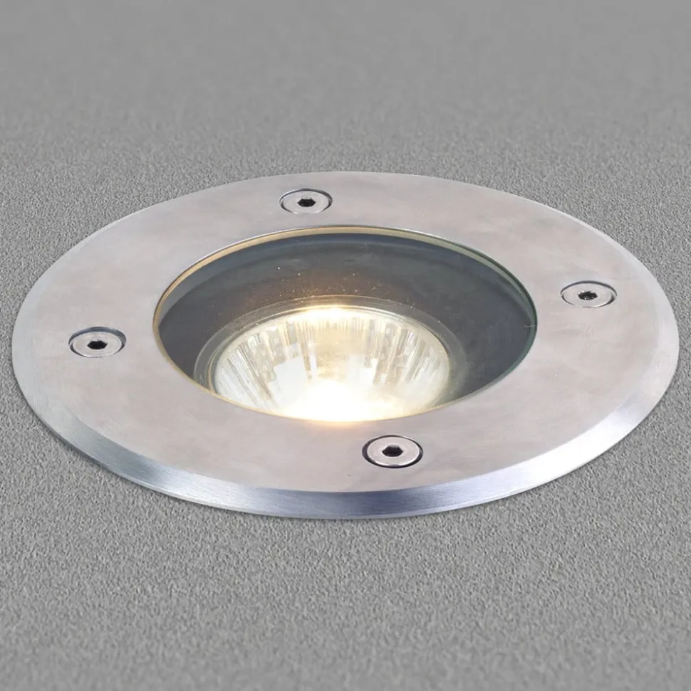 Lucande nedgravningslampe Ava, Ø 12 cm, rund, IP67, GU10